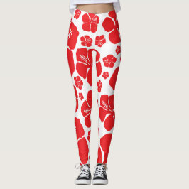 Legging Por todo o Hibiscus