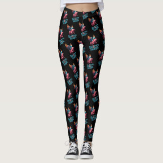 Legging Porco bonito com asas coloridas | Acredita em Mági