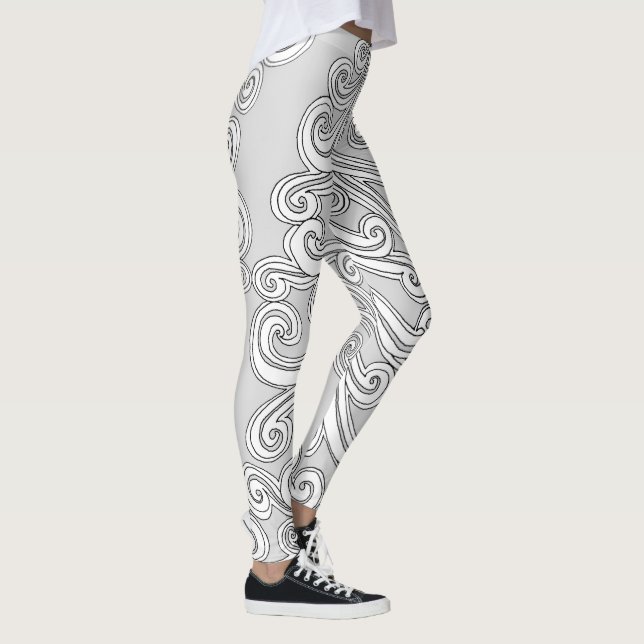 Legging Porta de salada girada em qualquer cor (Direita)