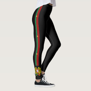 Legging Portugal listra a bandeira