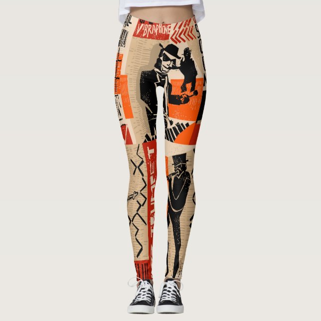 Legging Poster vintage Legal Jazz (Frente)