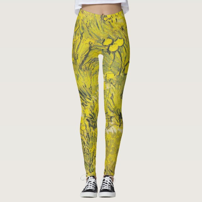 Legging Prado de Van Gogh - Flores Silvestres Amarelas Vib (Frente)