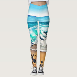 Legging Praia: Vista Oceânica