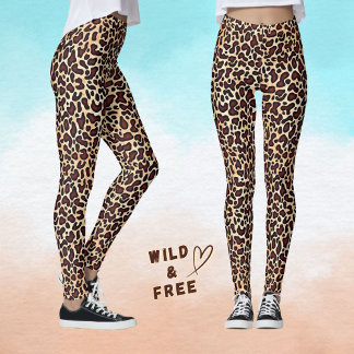 Legging Prato Castanho-Leopardo -