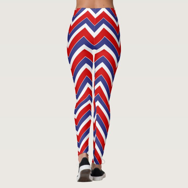 Legging PREGOS-Cevon-Azul-Branco-Vermelho (Verso)