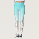 Legging Preparação moderna do gradiente azul<br><div class="desc">Leggings modernas de gradientes azuis para ela.</div>