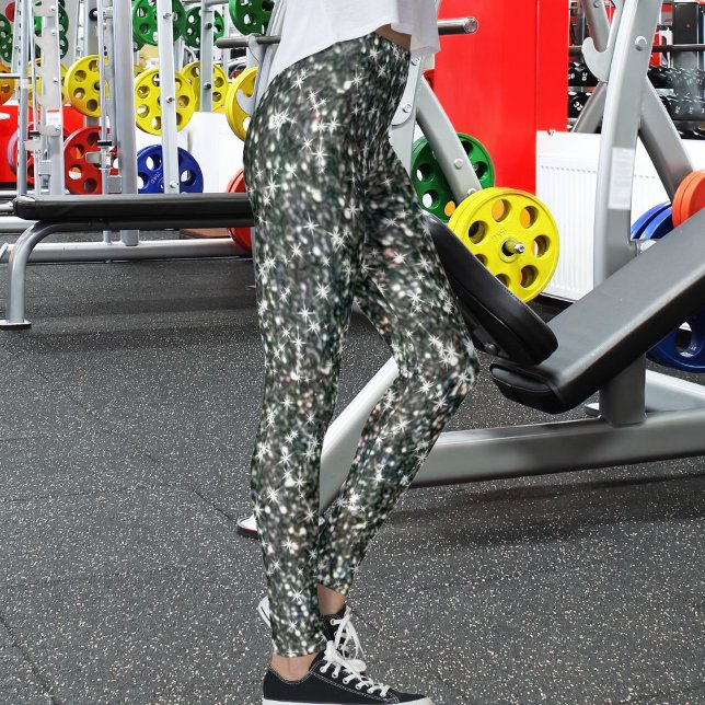 Legging Presente Brilho Azul Escuro Turquesa Cinza Azul Br (Criador carregado)
