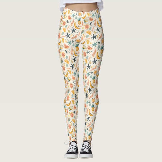 Legging Presente de Aniversário | A Praia É Onde Eu Me Enc (Frente)