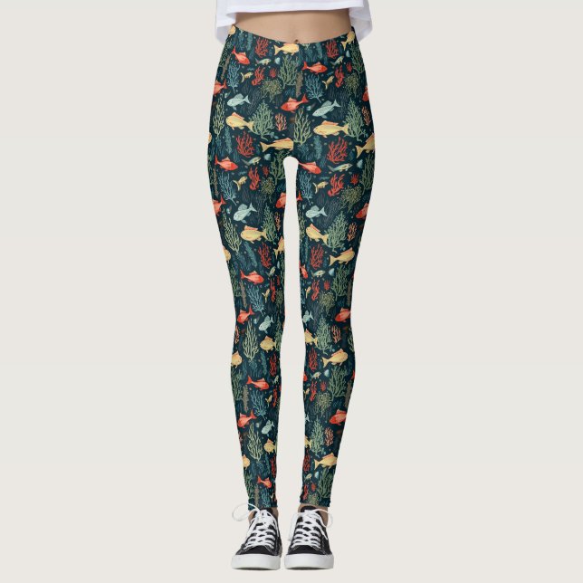 Legging Presente de Aniversário | O Oceano Não Se Apressa (Frente)