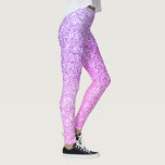 Legging Presente de brilho rosa moderno<br><div class="desc">Presente de brilho rosa moderno</div>