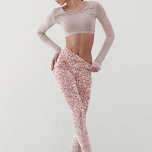 Legging Presente de brilho rosa moderno<br><div class="desc">Presente de brilho rosa moderno</div>