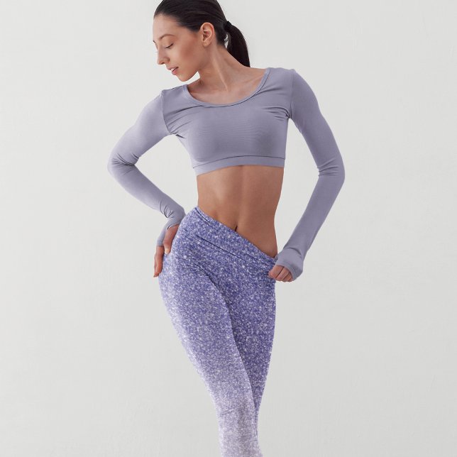 Legging Presente de brilho roxo moderno (Criador carregado)