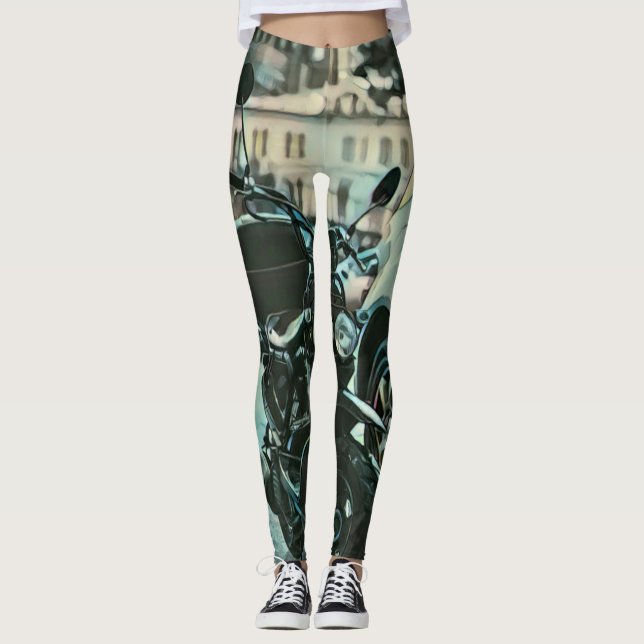 Legging Presente de motocicleta Vintage (Frente)