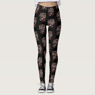 Legging Presente Legal para Amantes de Flamingo Rosa para