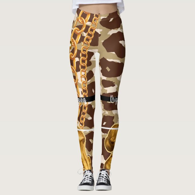 Legging Presente personalizado para aniversário, noiva, ca (Frente)
