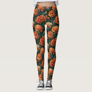 Legging Presente Pétala de Cravo de Levantamento de Peso L