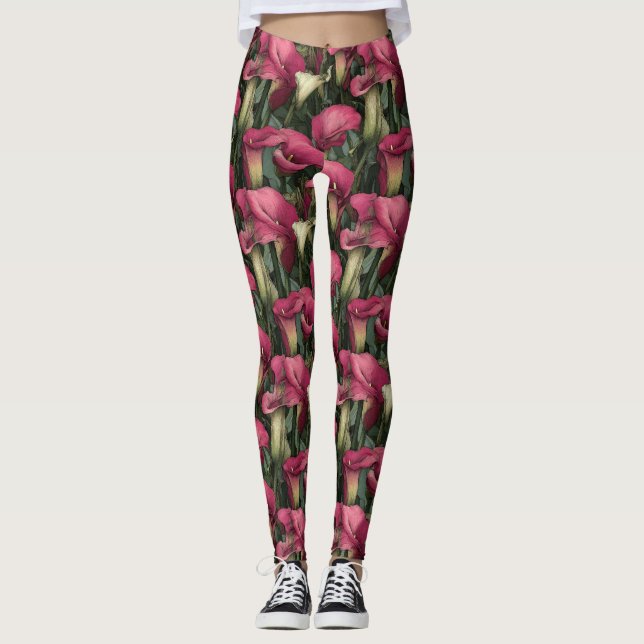 Legging Presentes de Damas de Honra Pétala de Copos-de-lei (Frente)