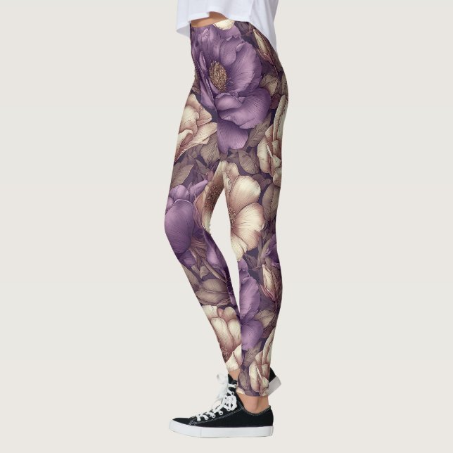 Legging Presentes Temáticos de Gardênias Flor Cardio Gardê (Esquerda)