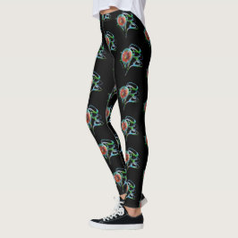 Legging Presos nas Pernas Médias