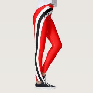Legging Preto Branco Vermelho - Viciado em Malhação!