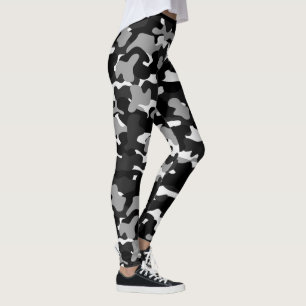 Legging preto camuflado