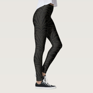 Legging Preto customizável em listras pretas da zebra