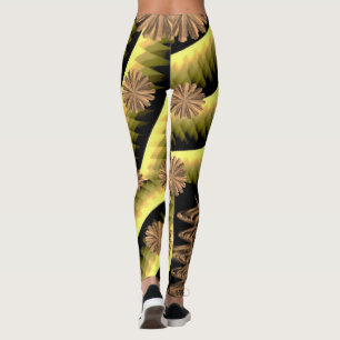 legging preto dourado cor-de-rosa adolescente long