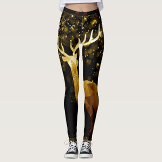 LEGGING PRETO DOURADO DOS CERVOS
