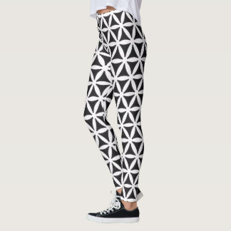 Legging preto e branco