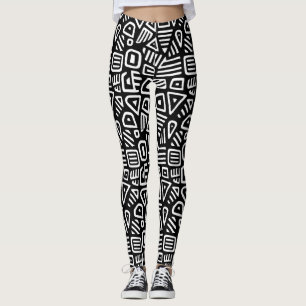 Legging Preto e Branco Funky