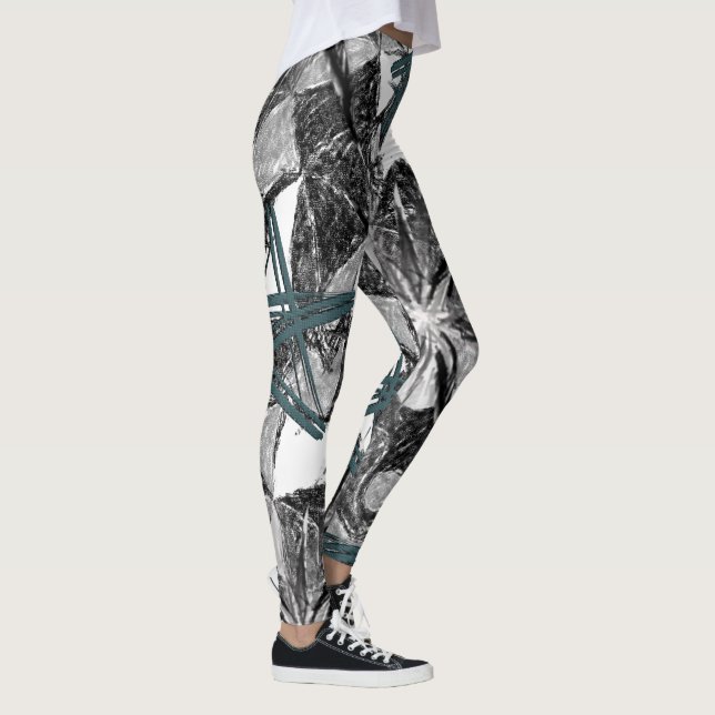 legging preto verde cinza longo adolescente (Direita)