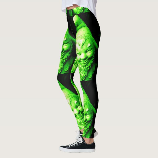 Legging preto verde do leprechaun (Esquerda)