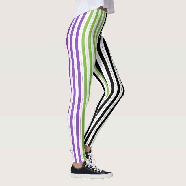 Legging Preto Verde Roxo (Direita)