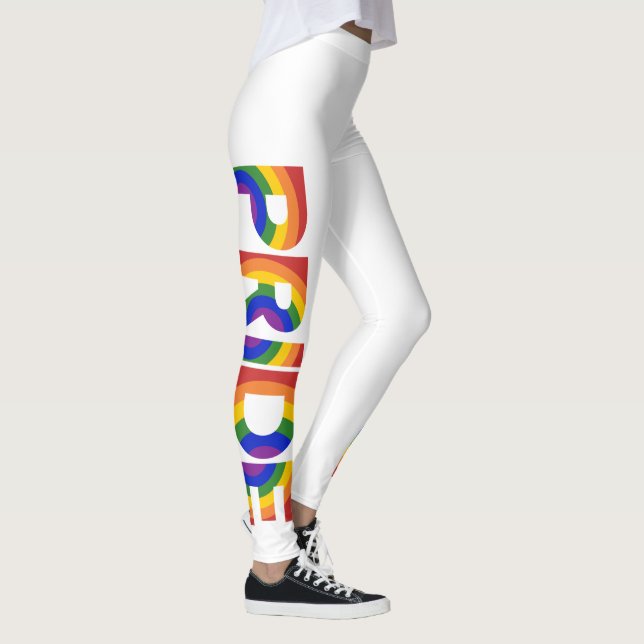 Legging PRIDE Letras Geométricas Arco-Íris (Direita)