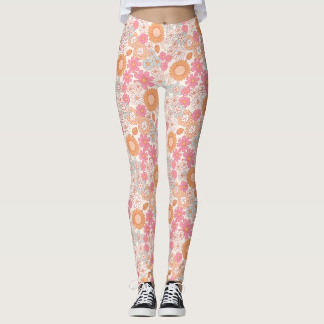Legging Primavera Boho Flowers 1 (Frente)