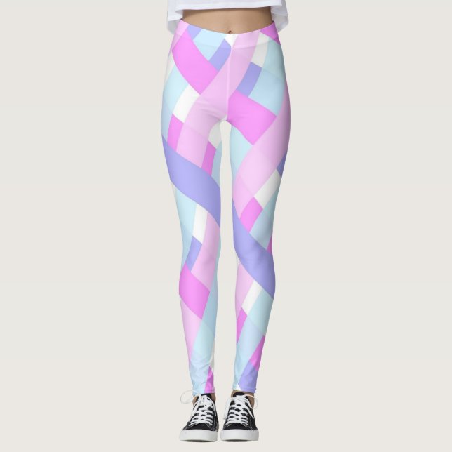 Legging Primavera de cor de pastel e tendências de verão e (Frente)