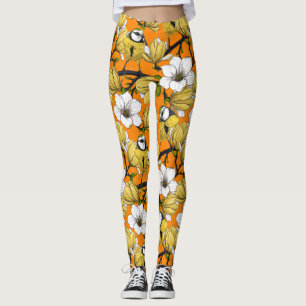 Legging Primavera em amarelo