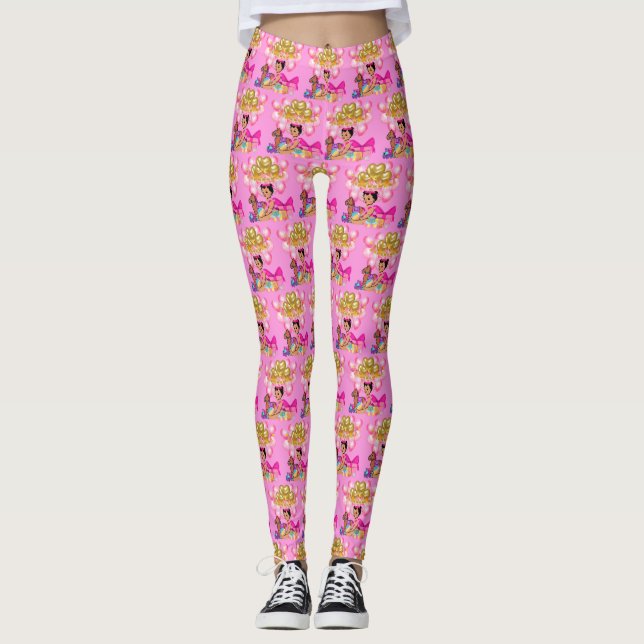 Legging Princesa a Rosa (Frente)
