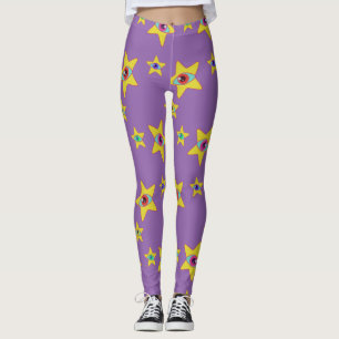 Legging Princesa Espacial Olhar Estelar Alienígena (lilás)