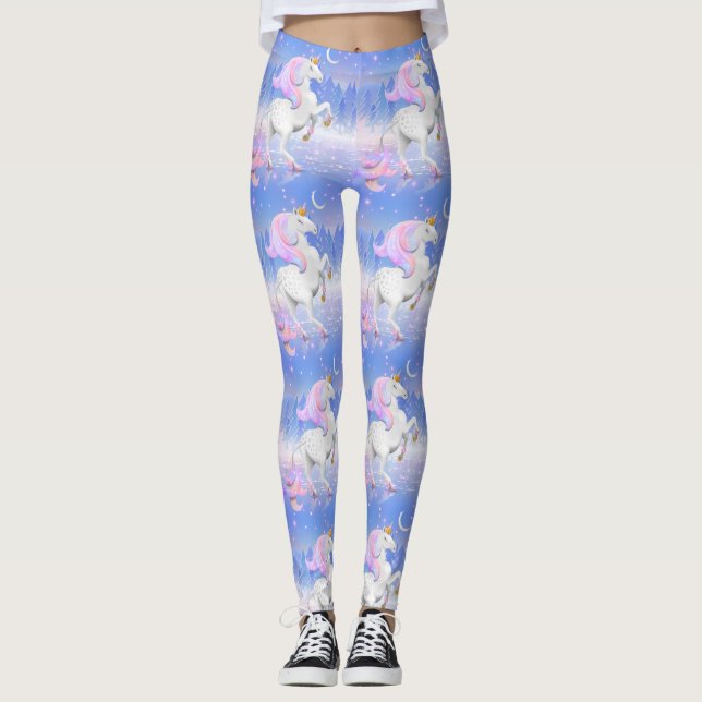 Legging Princesa Unicórn Forest Scene (Frente)