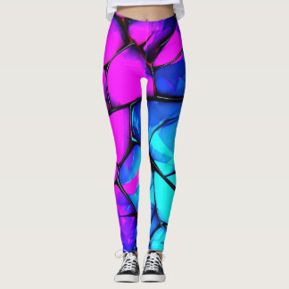 Legging Prismo estilhaçado: Pernas vívidas de Abstrato
