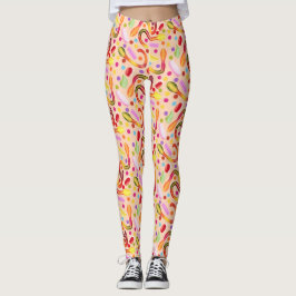 Legging Produtos de confeitaria coloridos