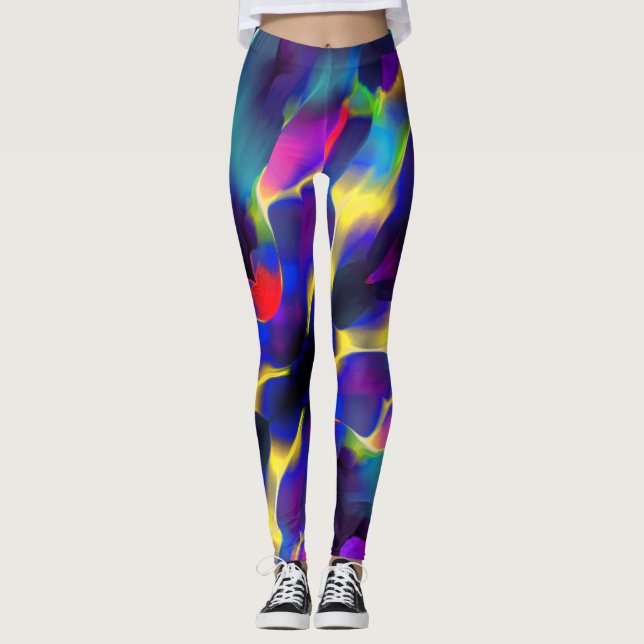 Legging Profundidade e alivios coloridos, predominante o a (Frente)