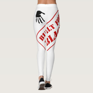 Legging Projetado para Impressão de Mão Preta