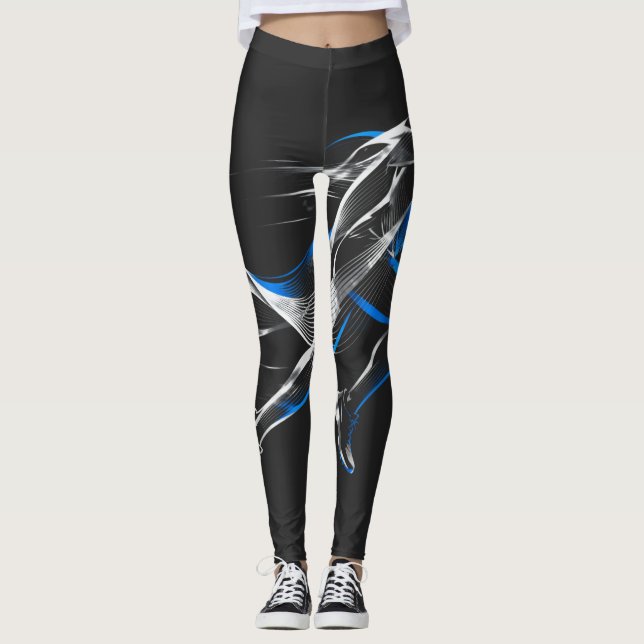 Legging Projeto de Arte de Movimento Atlético Corredor de  (Frente)