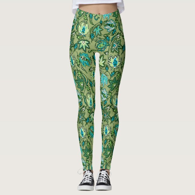 Legging Protea Batik Hawaiian Tropical Floral (Frente)