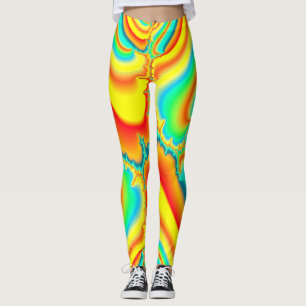 Legging Psicodélica fractal - colorido