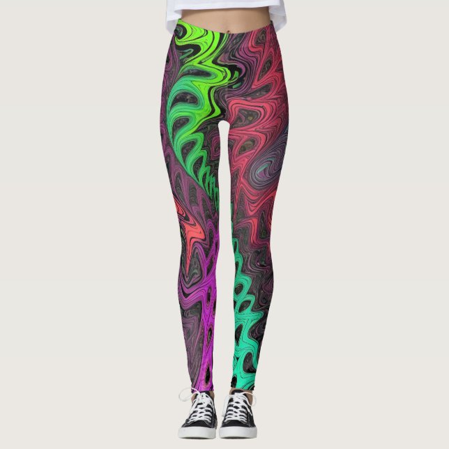 Legging Psicodélico - Diseño Vibrante y Creativo (Frente)