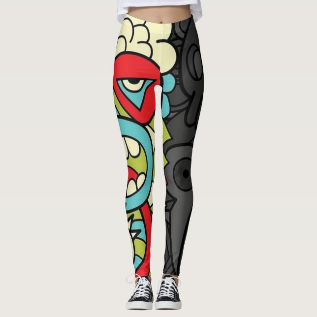 Legging Psychedelic Patterns (Frente)