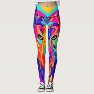 Legging Psychedelic Wolf Majestade